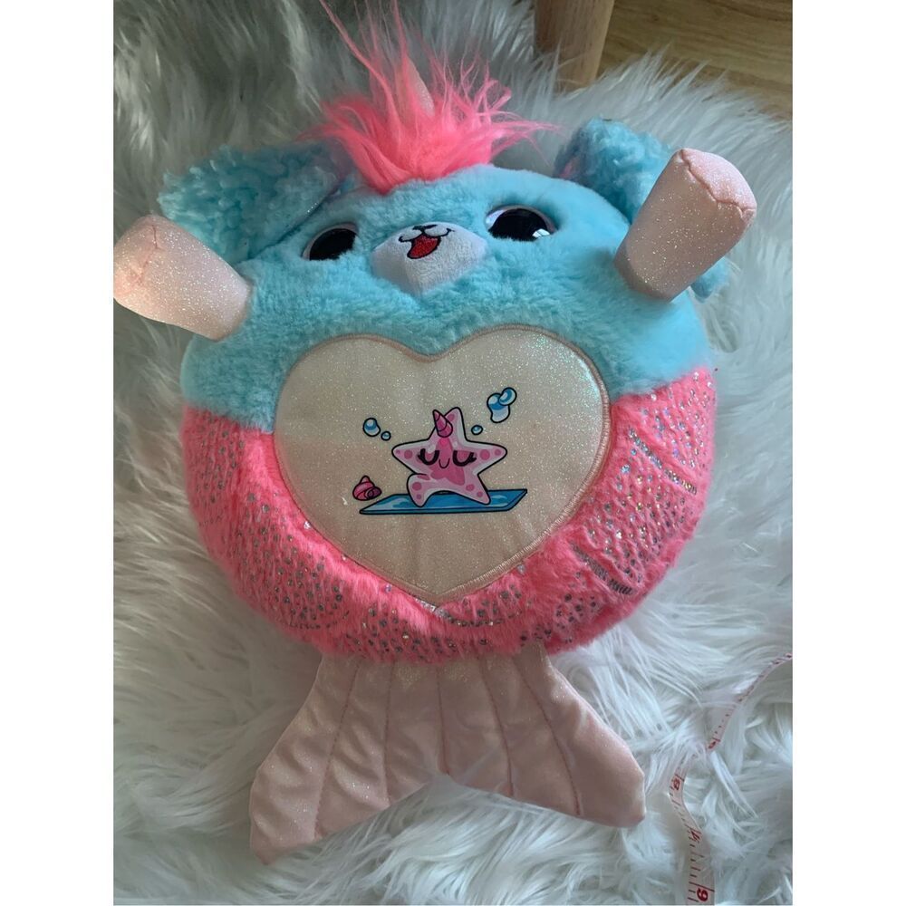 Mermaidcorn Plush Toy with 35 Surprises Magic Egg Water Globe Glitter Tail
